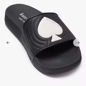 Kate Spade Black Slides